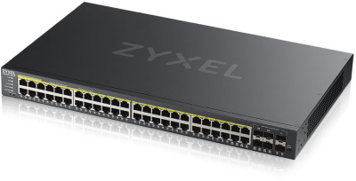 Коммутатор Zyxel NebulaFlex Pro GS2220-50HP GS2220-50HP-EU0101F 48G 2SFP 48PoE 48PoE+ 375W управляемый