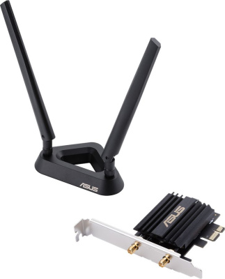 Сетевой адаптер Wi-Fi + Bluetooth Asus PCE-AX58BT AX3000 PCI Express (ант.внеш.съем) 2ант.