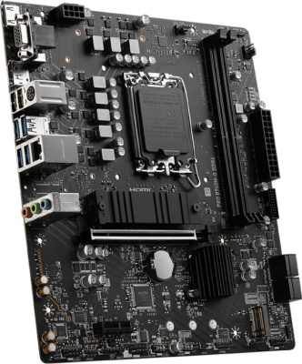 Материнская плата MSI PRO B760M-G DDR4 Soc-1700 Intel B760 2xDDR4 mATX AC`97 8ch(7.1) 2.5Gg+VGA+HDMI+DP