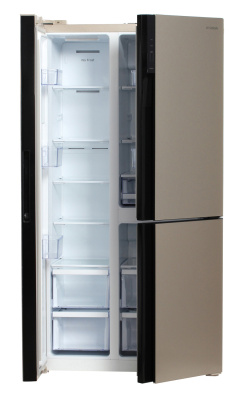 Холодильник Hyundai CS5073FV 3-хкамерн. шампань инвертер