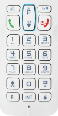 Р/Телефон Dect Alcatel S230 RU белый/синий АОН