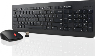 Клавиатура + мышь Lenovo Combo 4X30M39487 клав:черный мышь:черный USB беспроводная