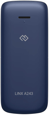 Мобильный телефон Digma A243 Linx 32Mb темно-синий моноблок 2Sim 2.4" 240x320 GSM900/1800 GSM1900 microSD max32Gb