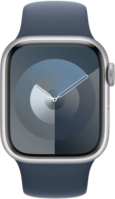 Смарт-часы Apple Watch SE 2023 A2722 40мм OLED корп.серебристый Sport Band рем.синий разм.брасл.:150-200мм (MRE23LL/A)