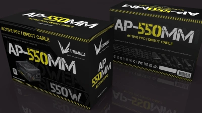 Блок питания Formula ATX 550W AP-550ММ 80 PLUS WHITE (20+4pin) APFC 120mm fan 6xSATA RTL