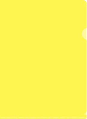 Папка-уголок Бюрократ -E310/1YEL A4 пластик 0.18мм желтый