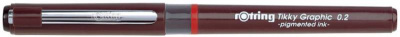 Ручка капилляр. Rotring Tikky Graphic (1904752) d=0.2мм черн. черн.