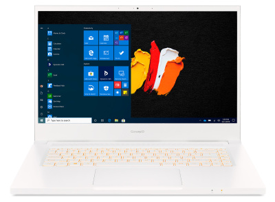 Ноутбук Acer ConceptD 3 CN315-72-746N Core i7 10750H 16Gb SSD512Gb Intel UHD Graphics 15.6" FHD (1920x1080) Windows 10 Professional white WiFi BT Cam (NX.C5WER.002)