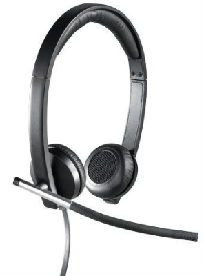 Наушники с микрофоном Logitech H650E черный 1.1м накладные оголовье (981-000514)