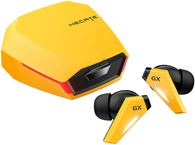 Наушники с микрофоном Edifier GX07 желтый/черный вкладыши BT в ушной раковине