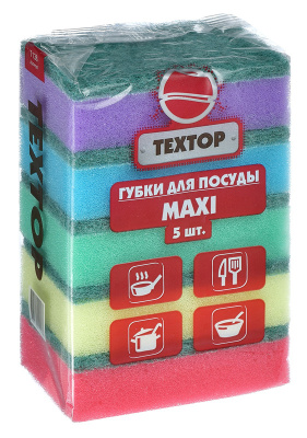 Губка Textop Maxi поролон (упак.:5шт) (T138)