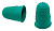 Напалечник для бумаг Silwerhof 672204-10 d=20мм h=30мм зеленый резина (упак.:10шт)