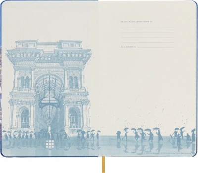 Блокнот Moleskine LIMITED EDITION I AM MILAN LEQP060IAMI Large 130х210мм 240стр. слоновая кость страницы линейка твердая обложка белый