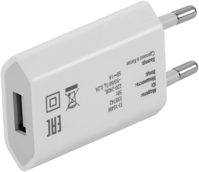 Сетевое зар./устр. Buro TJ-164w 5W 1A USB универсальное белый