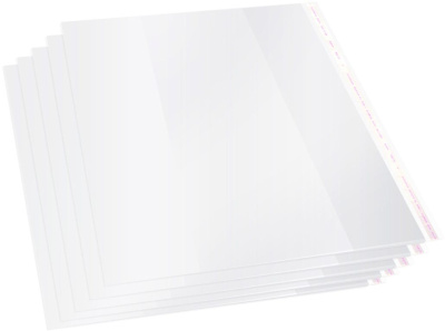 Обложка Silwerhof 382152 Монстрики для тетради/дневника с липк.сл. (набор 5шт) ПП 70мкм гладкая прозр. 215х360мм