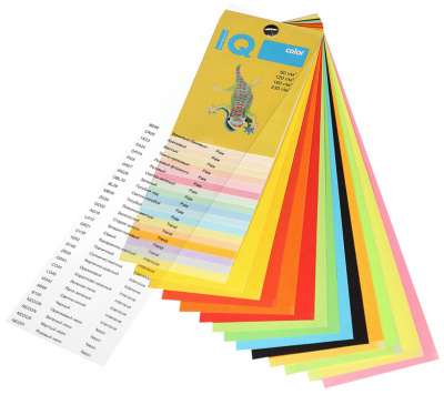 Бумага IQ Color RB02 A4/80г/м2/250л./радуга интенсив (5цветов)