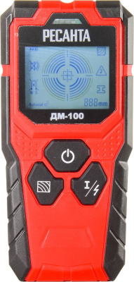 Детектор металла Ресанта ДМ-100 красный/черный (61/10/534)