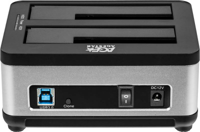 Док-станция для HDD AgeStar 3UBT8 SATA III USB3.0 пластик/алюминий серебристый 2