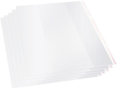 Обложка Silwerhof 382155 Монстрики для учебника с липк.сл. (набор 5шт) ПП 70мкм гладкая прозр. 280х450мм