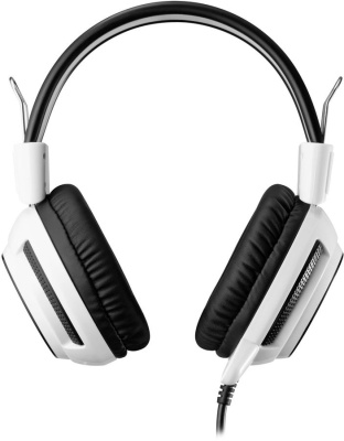Наушники с микрофоном Оклик HS-G300 ARMAGEDDON белый/черный 2.2м мониторные оголовье (361558)