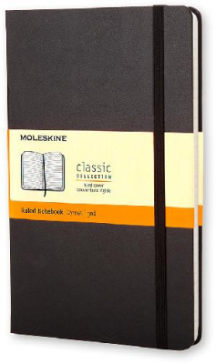 Блокнот Moleskine CLASSIC MM710 Pocket 90x140мм 192стр. линейка твердая обложка черный