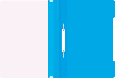 Папка-скоросшиватель Бюрократ -PS20AZURE A4 прозрач.верх.лист пластик голубой 0.12/0.16