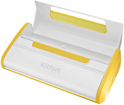 Вакуумный упаковщик Kitfort КТ-1518-2 165Вт белый/желтый