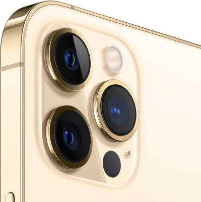 Смартфон Apple A2411 iPhone 12 Pro Max 512Gb 6Gb "Как новый" золотой моноблок 3G 4G 1Sim 6.7" 1284x2778 iOS 16 12Mpix 802.11 a/b/g/n/ac/ax NFC GPS Protect