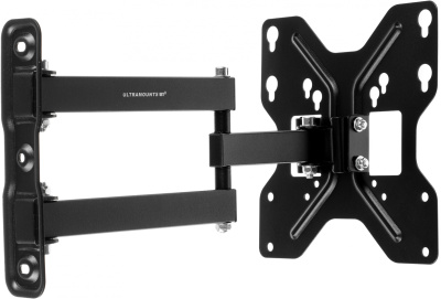 Кронштейн для телевизора Ultramounts UM900 черный 23"-43" макс.30кг настенный поворотно-выдвижной и наклонный