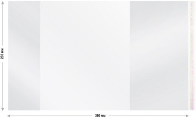 Обложка Silwerhof 382173 Монстрики для учебника с липк.сл. (набор 10шт) для старших классов ПП 70мкм гладкая прозр. 230х380мм