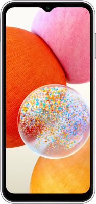 Смартфон Samsung SM-A145 Galaxy A14 128Gb 4Gb серебристый моноблок 3G 4G 6.6" 1080x2408 Android 13 50Mpix 802.11 a/b/g/n/ac NFC GPS GSM900/1800 GSM1900
