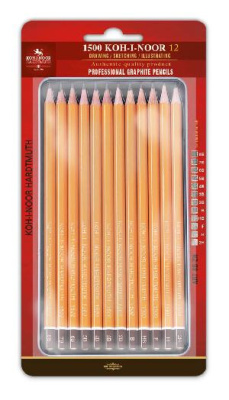 Набор карандашей ч/г Koh-I-Noor Art 1502 1502012030BL 8B-2H шестигран. 12 карандашей