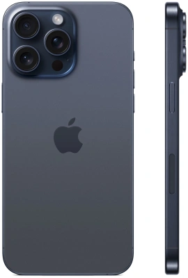 Смартфон Apple A3106 iPhone 15 Pro Max 256Gb синий титан моноблок 3G 4G 1Sim 6.7" 1290x2796 iOS 17 48Mpix 802.11 a/b/g/n/ac/ax NFC GPS GSM900/1800 TouchSc Protect