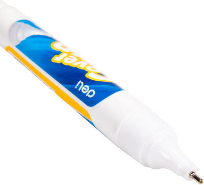 Ручка корректор Deli E7286-P шариковый белый 8мл (упак.:12шт)