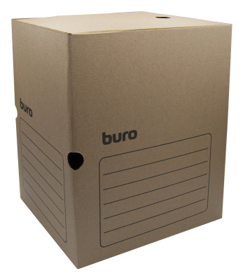 Короб архивный Buro КА-200B микрогофрокартон корешок 200мм A4 260x320x200мм бурый