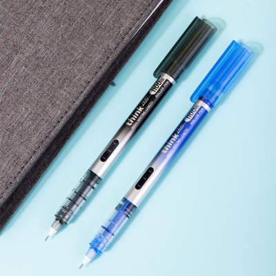 Ручка роллер Deli Think (EQ300-BL) синий d=0.5мм син. черн. игловидный пиш. наконечник