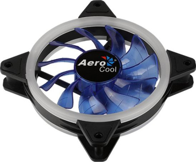 Вентилятор Aerocool Rev Blue 120x120mm 3-pin 15dB 153gr LED Ret