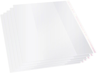 Обложка Silwerhof 382154 Монстрики для учебника с липк.сл. (набор 5шт) для старших классов ПП 70мкм гладкая прозр. 250х380мм