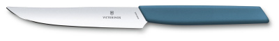 Нож кухонный Victorinox Swiss Modern (6.9006.122) стальной столовый для стейка лезв.120мм прямая заточка синий