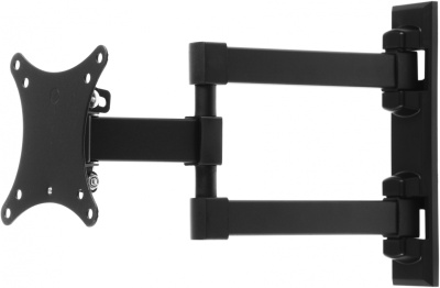 Кронштейн для телевизора Ultramounts UM893 черный 13"-27" макс.20кг настенный поворотно-выдвижной и наклонный
