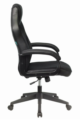 Кресло игровое Zombie VIKING 3 AERO Edition черный ткань/эко.кожа крестов. пластик