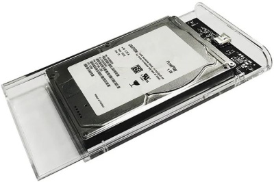 Внешний корпус для HDD/SSD AgeStar 3UB2P6C SATA III USB3.0 пластик прозрачный 2.5"