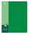 Папка на 4-х D-кольцах Бюрократ -0840/4DGRN A4 пластик 0.8мм кор.40мм внутр. с вставкой зеленый