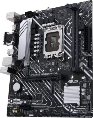 Материнская плата Asus PRIME B660M-K D4 Soc-1700 Intel B660 2xDDR4 mATX AC`97 8ch(7.1) GbLAN RAID+VGA+HDMI