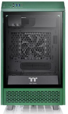 Корпус Thermaltake The Tower 100 Racing Green зеленый без БП miniITX 1x120mm 3x140mm 2xUSB3.0 audio bott PSU