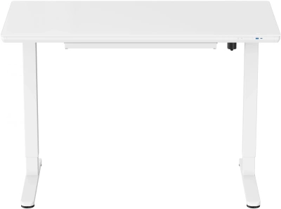 Стол для компьютера Cactus CS-EGD-WWT столешница стекло белый каркас белый