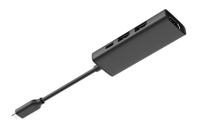Разветвитель USB-C A4Tech DST-40C 2порт. серый
