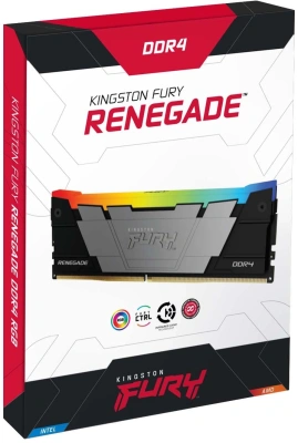 Память DDR4 2x8GB 4600МГц Kingston KF446C19RB2AK2/16 Fury Renegade RGB RTL Gaming PC4-36800 CL19 DIMM 288-pin 1.5В kit single rank с радиатором Ret