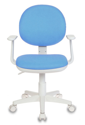 Кресло детское Бюрократ CH-W356AXSN голубой 15-107 крестов. пластик пластик белый