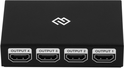 Сплиттер аудио-видео Digma DHSP-v1.4x4 HDMI (f)/4xHDMI (f) черный